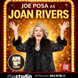 Joe Posa as Joan Rivers Boca Raton 2026 WEBSITE